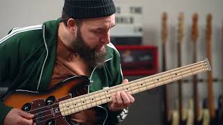 Traveler Guitars TB 4P Bass  Picking Riff [upl. by Tnattirb]