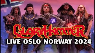 GLORYHAMMER LIVE Oslo Norway 2024  Great Show Glory and the Beast European Tour Powermetal Sentrum [upl. by Anerac697]