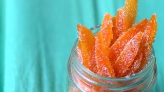 How To Make Candied Orange Peels  Candied Orange Peel Recipe [upl. by Sheela521]