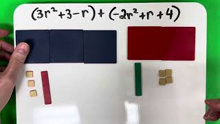 🧮 Adding amp Subtracting Polynomials 🙌 HandsOn Learning Using Manipulatives 🙌 [upl. by Schach]