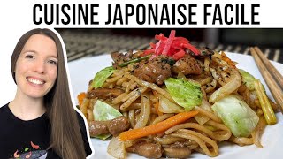 NOUILLES SAUTÉES JAPONAISES  YAKISOBA  RECETTE FACILE YAKISOBA NOODLES  HOP DANS LE WOK [upl. by Vaclava]