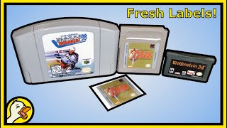 Making Replacement Game Labels for N64 GB GBA etc [upl. by Housum]