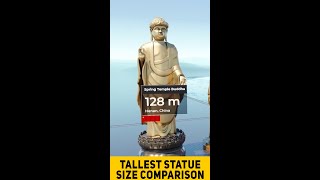 Tallest Statue Size Comparison shorts TallestStatue  Tallest Statue in the World Comparison [upl. by Entsirhc]