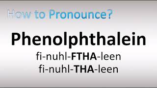 How to Pronounce Phthalocyanine [upl. by Divaj]