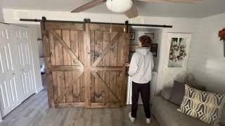 TELESCOPING BYPASS BARN DOORS 2 [upl. by Savina]