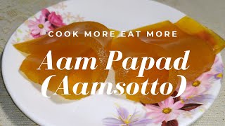 Aam Papad Aamsotto Recipe  Homemade tasty Aam Papad Recipe by Sukanya [upl. by Venu]