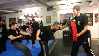 Krav Maga Pad Drill [upl. by Lenni]