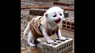 AI Kitten Struggling to Survive in Harsh Conditions  Digital Survival Challenge [upl. by Laerol917]