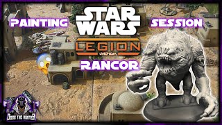 Painting a RANCOR For STAR WARS LEGION and Chilling [upl. by Neram128]