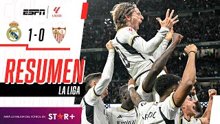 ¡GOLAZO DE MODRIC Y VICTORIA AGÓNICA DEL LÍDER  Real Madrid 10 Sevilla  RESUMEN [upl. by Pinette365]