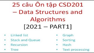 CSD 01 A FINAL EXAM CSD201  Part 1 discuss answer  Data Structure Algorithm  Teacher ANH FPT [upl. by Ayim557]