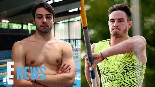 Anthony Ammirati and Jules Bouyer REACT After Going Viral for NSFW Reasons  2024 Olympics E News [upl. by Hanafee]