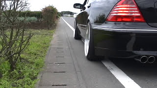 s600l w220 エキマニ マフラー Exhaust Sound Headers amp Muffler） TGSASAKI2 [upl. by Santa]