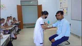 intravenous injection administration practice for nursingshortnursing video managed by R kumar [upl. by Lenaj394]