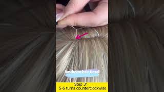 🧚‍♀️ Fun ways to install Hair Tinsel for glitter fairy highlights hairtinsel hairhack [upl. by Wynn]