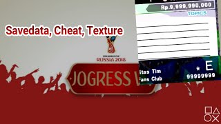 NEW TEXTURE  SAVEDATA  CHEAT PES JOGRESS V4 SPESIAL BACKGROUND BARCELONA [upl. by Ailesor]