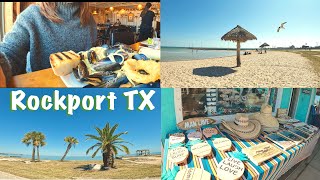 Whats in ROCKPORT Texas⛱ Attractions  Seafood Lunch Beach l Sezzy and Addy [upl. by Attekal]