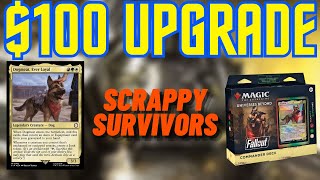 Scrappy Survivors Upgrade  Improving the Precon Commander Deck with 100 [upl. by Ycnan]