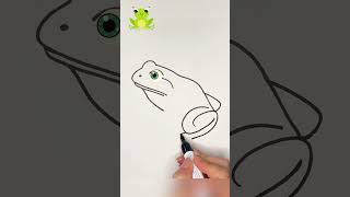 Lets Draw a Cute Frog Easy and Fun Drawing Tutorial [upl. by Montford180]