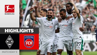 Borussia Mgladbach  1 FC Heidenheim 21  Highlights  Matchday 9 – Bundesliga 202324 [upl. by Yaron]