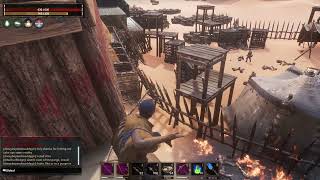 Conan Exiles  Golems spawning inside purge camp [upl. by Ayotna]