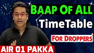 Baap Of All Timetable for DROPPER🤯  Saleem Sir Motivation  IIT JEE NEET Motivation  PhysicsWallah [upl. by Vine]