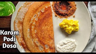 Crispy Karam Podi Dosa  Sunday Breakfast  shorts [upl. by Ratep839]