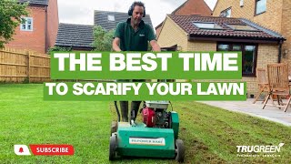 WHEN IS THE BEST TIME TO SCARIFY YOUR LAWN [upl. by Atnohsal89]