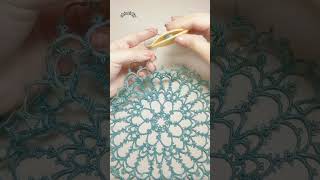 Tatting flower pieces 😊shuttle tatting lace tutorial handmade diy tatting shorts [upl. by Lucania]