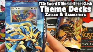 Pokémon TCG Sword amp Shield—Rebel Clash Theme Deck Unboxing Zacian amp Zamazenta Theme Decks [upl. by Pierro]