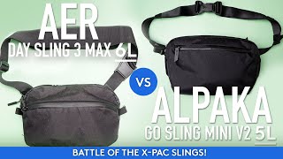 ALPAKA Go Sling Mini V2 5L vs AER Day Sling 3 Max 6L  Which one is better for EDC and travel [upl. by Keiryt68]