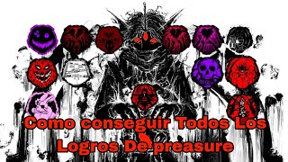 Como Conseguir Todos Los logros De Pressure roblox en español49 badgesLogros [upl. by Orferd]