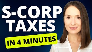 ✅ S Corporation Taxes Explained in 4 Minutes [upl. by Sirraj89]