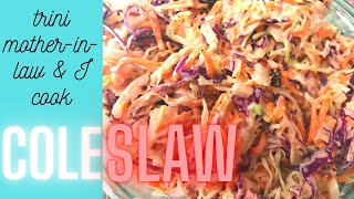 Trini Coleslaw Recipe  TriniCookBook [upl. by Anidan]