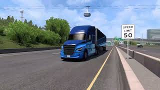 ATS  5TH GEN Freightliner Cascadia to Medford OR  4K [upl. by Roxi]