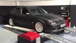 MG zs 180 v6 xpower grey matte black plastidipped dyno run vis motors K series [upl. by Anaib507]