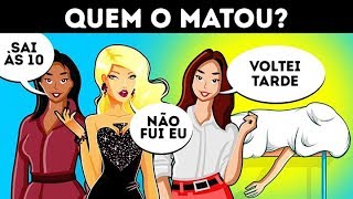 16 CHARADAS DE CRIMES E QUESTÕES DE QUIZ PARA TESTAR A SUA LÓGICA [upl. by Laehcim635]