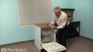 Dishwasher Repair  Replacing the Upper Rack Assembly GE Part  WD28X10210 [upl. by Si]