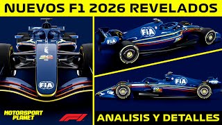 🚨ULTIMA HORA💥 NUEVOS F1 2026 REVELADOS ✅ REGLAMENTO FINALIZADO y PRIMERAS IMAGENES 🕵️‍♂️ F1 MAS PEQU [upl. by Odrareg629]