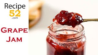 Grape Jam or preserve  Use concord or any variety  No Pectin [upl. by Jauch]