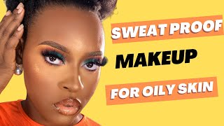 SWEAT PROOF LONG LASTING MAKEUP  FOR OILY SKIN [upl. by Sirtimed]