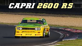 1972 Ford Capri RS 2600  LOUD OPEN EXHAUST  flybys idle amp racing sounds [upl. by Silvain]