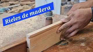 Como hacer CAJONES con RIELES de MADERA carpinteriacreacionesberbe8685 [upl. by Cavit]