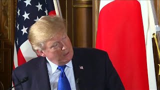 President Donald Trump joked that the Japanese economy is not as powerful as The United States [upl. by Atalaya104]