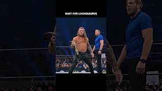 Cris Jericho Attack On Scorpio Sky But😧 Luchasaurus Saves Him wwe aew shorts [upl. by Nevanod904]