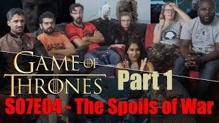 Game of Thrones  7x4 The Spoils of War Part 1  Group Reaction [upl. by Ardnuyek394]