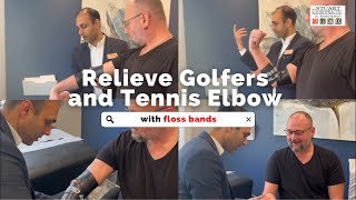 Relieve Golfers and Tennis Elbow with floss bands [upl. by Riada]