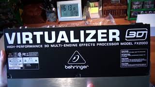 Behringer FX2000 Virtualizer 3D Multi Engine Effects Processor Unboxing [upl. by Hearn]