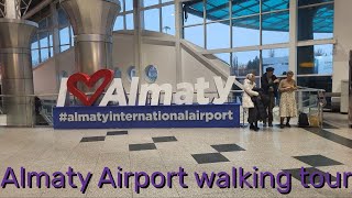 🔥Almaty International Airport walking tour 4K fps 🛫🔥 [upl. by Ynaffit249]