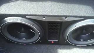 Rockford Fosgate p3 12 subs with 2400 watt amp Updated Version [upl. by Daron]